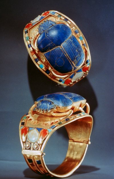 Brazalete de escarabajo de la tumba de Tutankamón, siglo XIV a.C. de Unbekannt