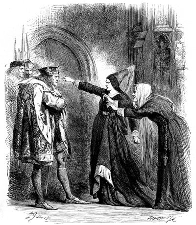 Escena de Ricardo III de Shakespeare, 1591 c1858 de Unbekannt