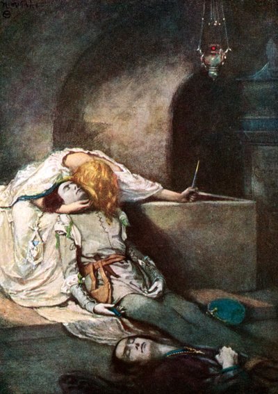 Escena de Romeo y Julieta de Shakespeare de Unbekannt