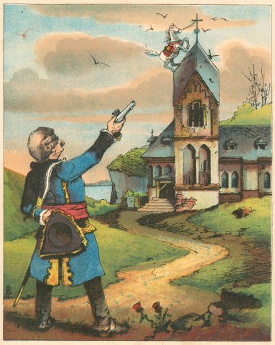 Escena de Las aventuras del Barón Munchausen de Rudolph Erich Raspe de Unbekannt