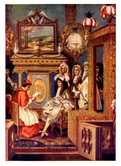 Escena de una corte francesa, siglo XIX de Unbekannt