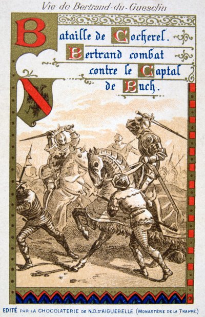 Escena de la vida de Bertrand du Guesclin, siglo XIX de Unbekannt