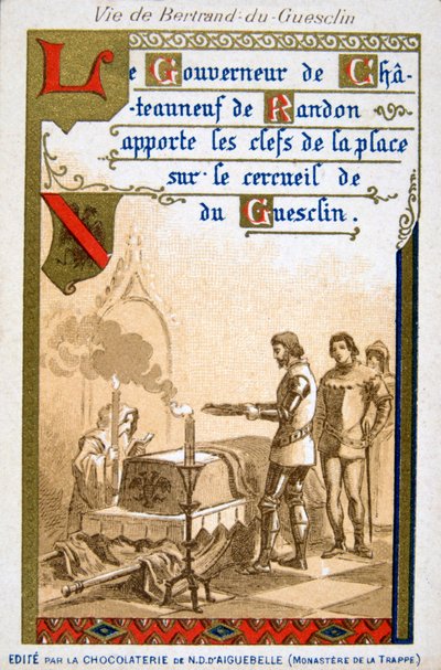 Escena de la vida de Bertrand du Guesclin, siglo XIX de Unbekannt