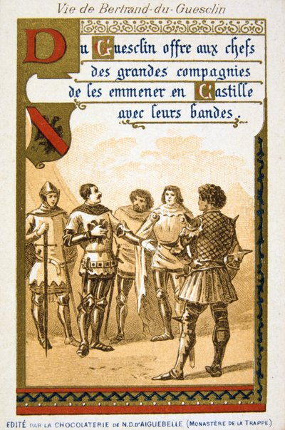 Escena de la vida de Bertrand du Guesclin, siglo XIX de Unbekannt