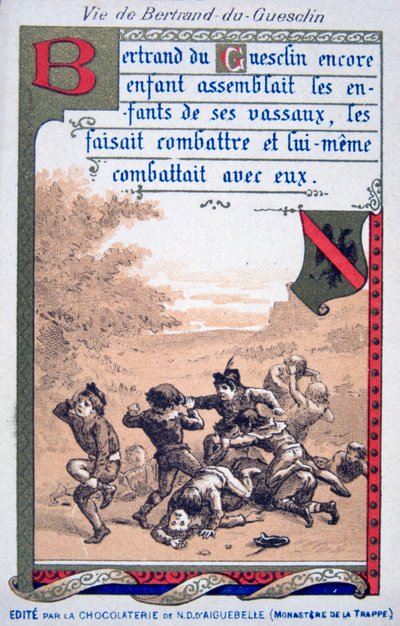 Escena de la vida de Bertrand du Guesclin, siglo XIX de Unbekannt