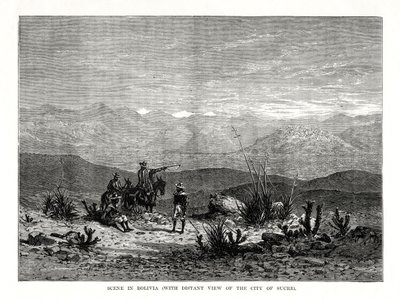 Escena en Bolivia, 1877 de Unbekannt