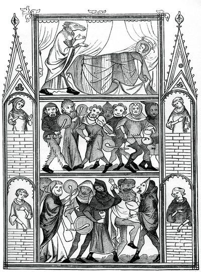 Escenas de la historia de Fauvel, siglo XV, 1870 de Unbekannt