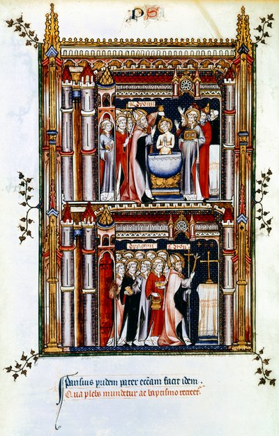 Escenas de la vida de San Denis, patrón de Francia, siglo III siglo XIV de Unbekannt