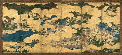 Escenas en y alrededor de Kioto, ca 1690 de Unbekannt