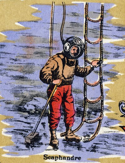 Traje de buceo. Alfabeto ilustrado. Imágenes reunidas en Jarville-Nancy, principios del siglo XX de Unbekannt