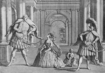 Senesino en el escenario, 1725 de Unbekannt