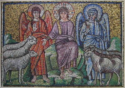Separación de ovejas y cabras, bizantino, principios del siglo XX, original fechado a principios del siglo VI de Unbekannt