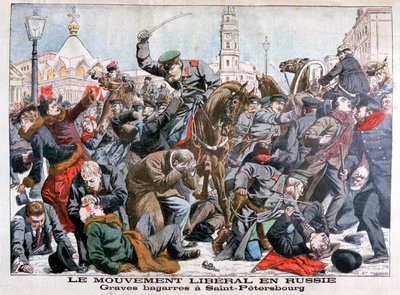 Lucha seria por el Movimiento Liberal en Rusia, San Petersburgo, 1904 de Unbekannt