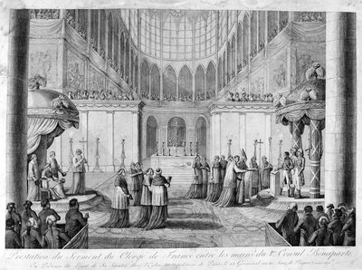 Servicio del Juramento del Clero de Francia, siglo XIX de Unbekannt