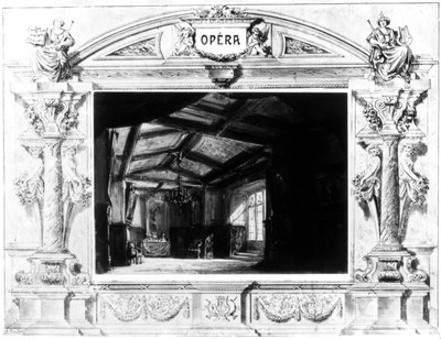 Diseño de escenario para Don Giovanni de Mozart, 1875 de Unbekannt
