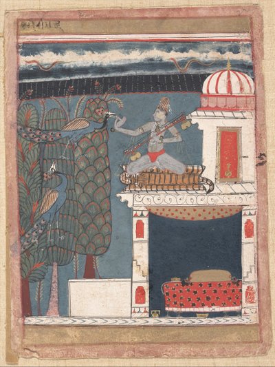 Setmalar Ragini: Folio de una serie de ragamala Guirnalda de Modos Musicales, ca. 1630-40 de Unbekannt