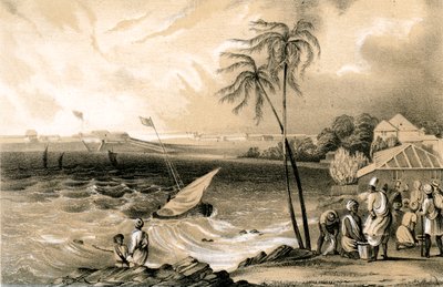Inicio del monzón, Fuerte Cannanore, 1847 de Unbekannt