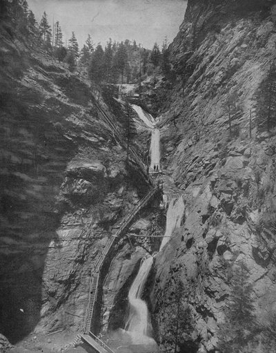 Siete Cascadas, Cañón Cheyenne, Colorado, c. 1897 de Unbekannt
