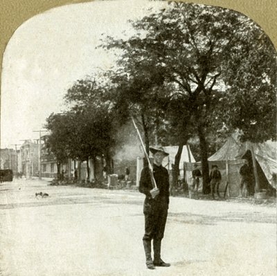 Séptimo Regimiento de la Guardia Nacional... acampado en Lincoln Square, Oakland, Cal., 1906 de Unbekannt