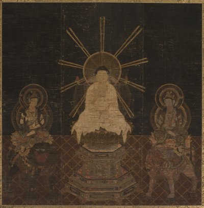 Shaka atendido por Fugen y Monju, 1185-1333 de Unbekannt