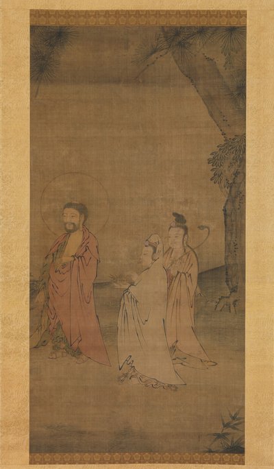 Shakyamuni bajando de las montañas, finales del siglo XIII-principios del siglo XIV de Unbekannt