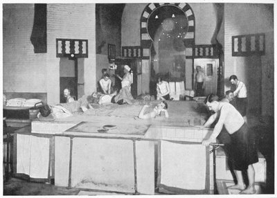 Sala de champú en un baño turco, 76 Jermyn Street, Piccadilly, Londres, c1903 de Unbekannt