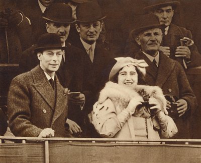 Compartiendo una broma en Aintree, 1937 de Unbekannt