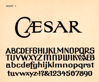 Hoja 1, de una carpeta de alfabetos, 1929 de Unbekannt