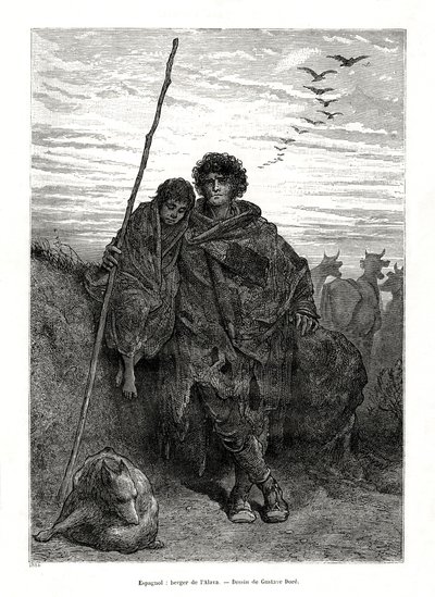 Pastor de Álava, España, 1886 de Unbekannt
