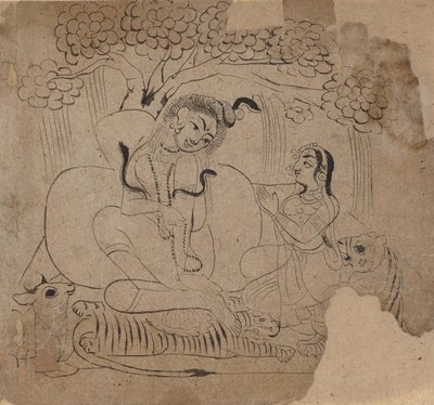 Shiva y Parvati de Unbekannt