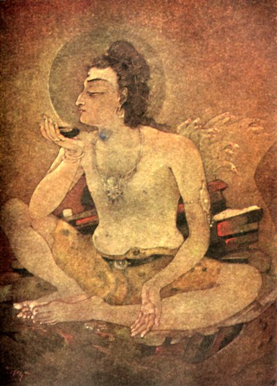 Shiva bebiendo el veneno del mundo, 1920 de Unbekannt