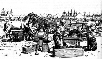 Forja de herradura de la Artillería de Nueva Gales del Sur en Suakim, c1885, 1902 de Unbekannt