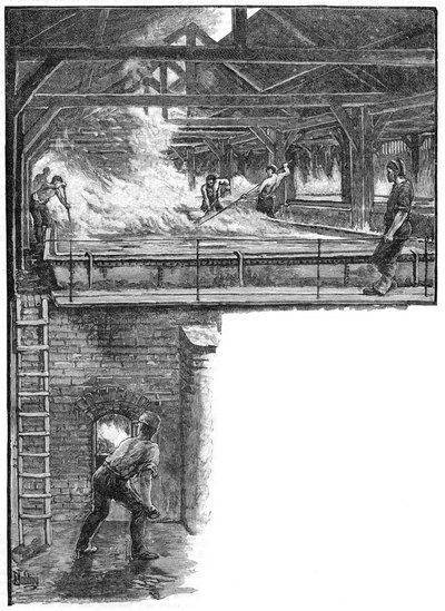 Paleando sal en South Durham Salt Works, 1884 de Unbekannt