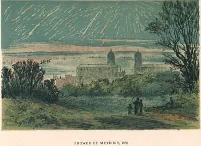 Lluvia de meteoros Leónidas observada sobre Greenwich, Londres, 1866 1884 de Unbekannt