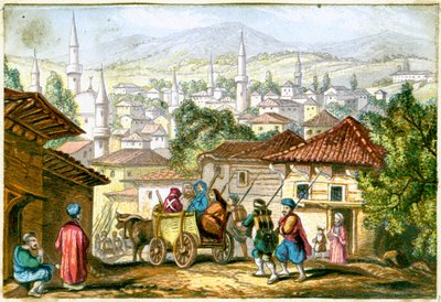 Shumla. Una ciudad en la parte noreste de Bulgaria, siglo XIX de Unbekannt
