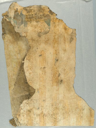 Fragmento de papel pintado de Unbekannt