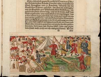 Sitio de Reval por los rusos en 1578. De la colección de noticias de Johann Jakob Wicks de Unbekannt