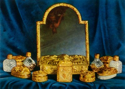 Servicio de tocador de plata dorada, 1938 de Unbekannt