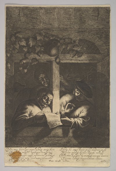 Cantantes en la ventana, 1610-85 de Unbekannt