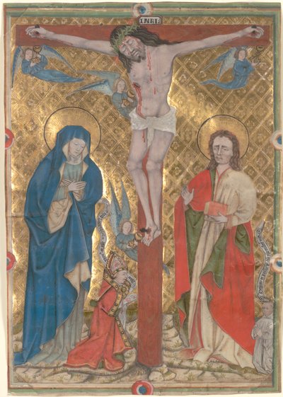 Hoja suelta de un misal: La crucifixión, c. 1480 de Unbekannt