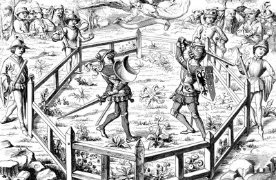 Combate singular sometido al juicio de Dios, siglo XV 1849 de Unbekannt