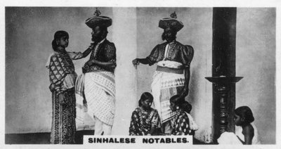 Notables cingaleses, Ceilán, c1925 de Unbekannt