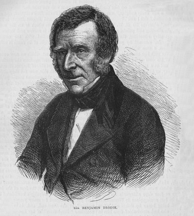 Sir Benjamin Brodie, médico inglés, c. 1860 1878 de Unbekannt