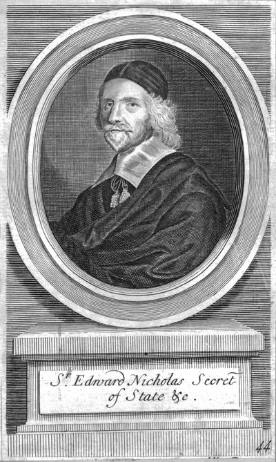 Sir Edward Nicholas, Secretario de Estado, mediados-finales del siglo XVII de Unbekannt