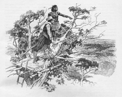 La primera vista del Océano Pacífico por Sir Francis Drake, 1578 1908 de Unbekannt