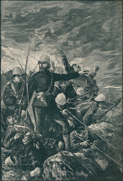 Sir George Colley en Majuba Hill de Unbekannt