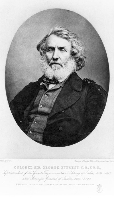 Sir George Everest, ingeniero militar de Unbekannt