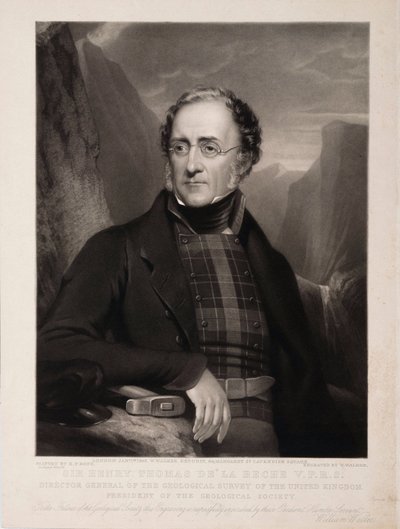 Sir Henry Thomas de la Beche, geólogo de Unbekannt