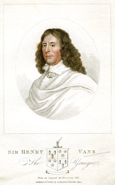 Sir Henry Vane el Joven, estadista y autor inglés, 1814 de Unbekannt