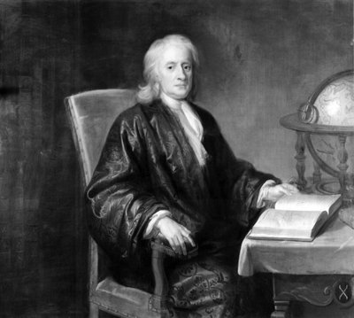 Sir Isaac Newton, matemático y físico inglés, c 1720 de Unbekannt